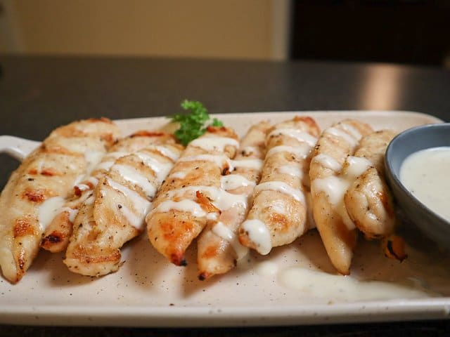 grilled tenders with ranch