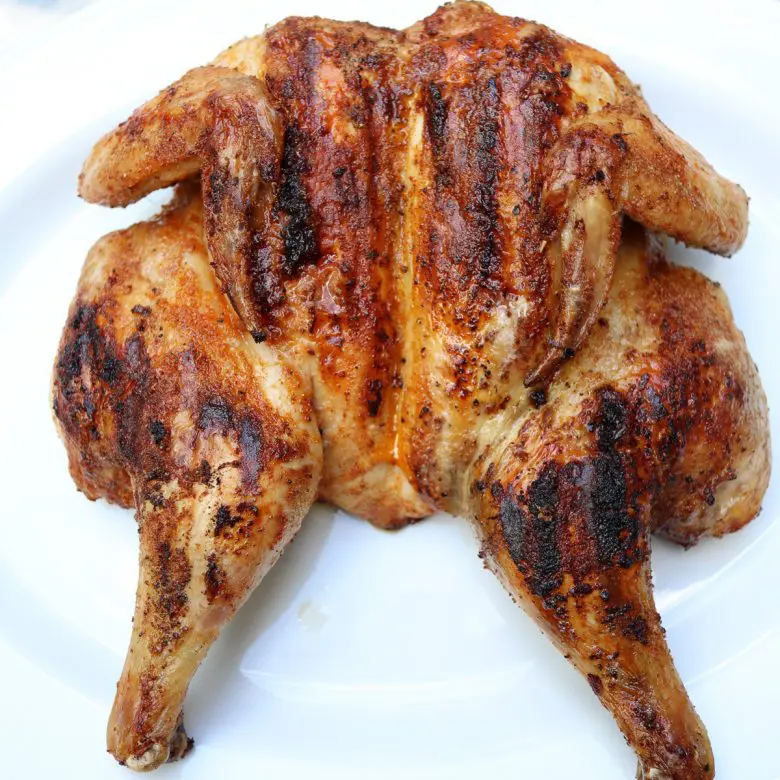 Grilled Spatchcock chicken